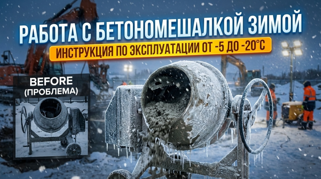 Бетономешалки зимой