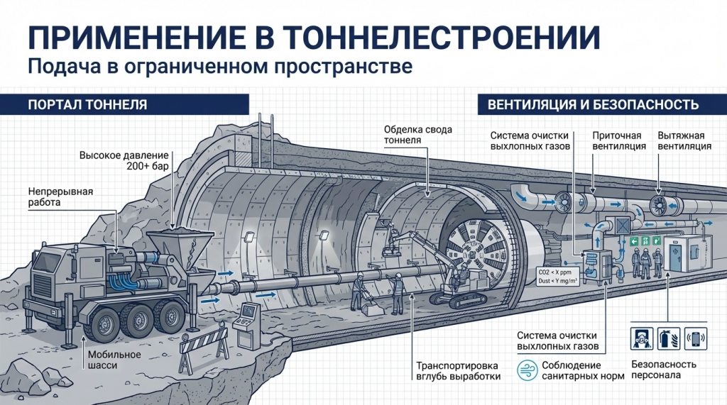 Применение в тонелестроении