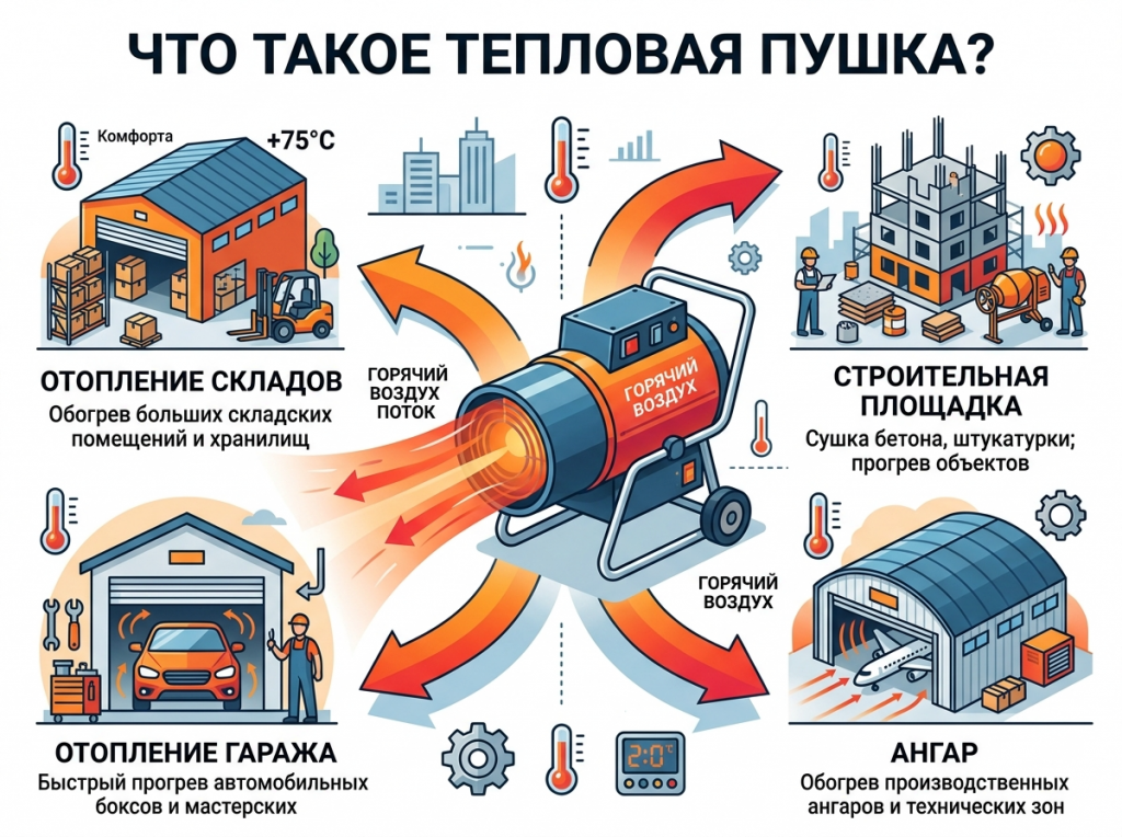 Что такое тепловая пушка